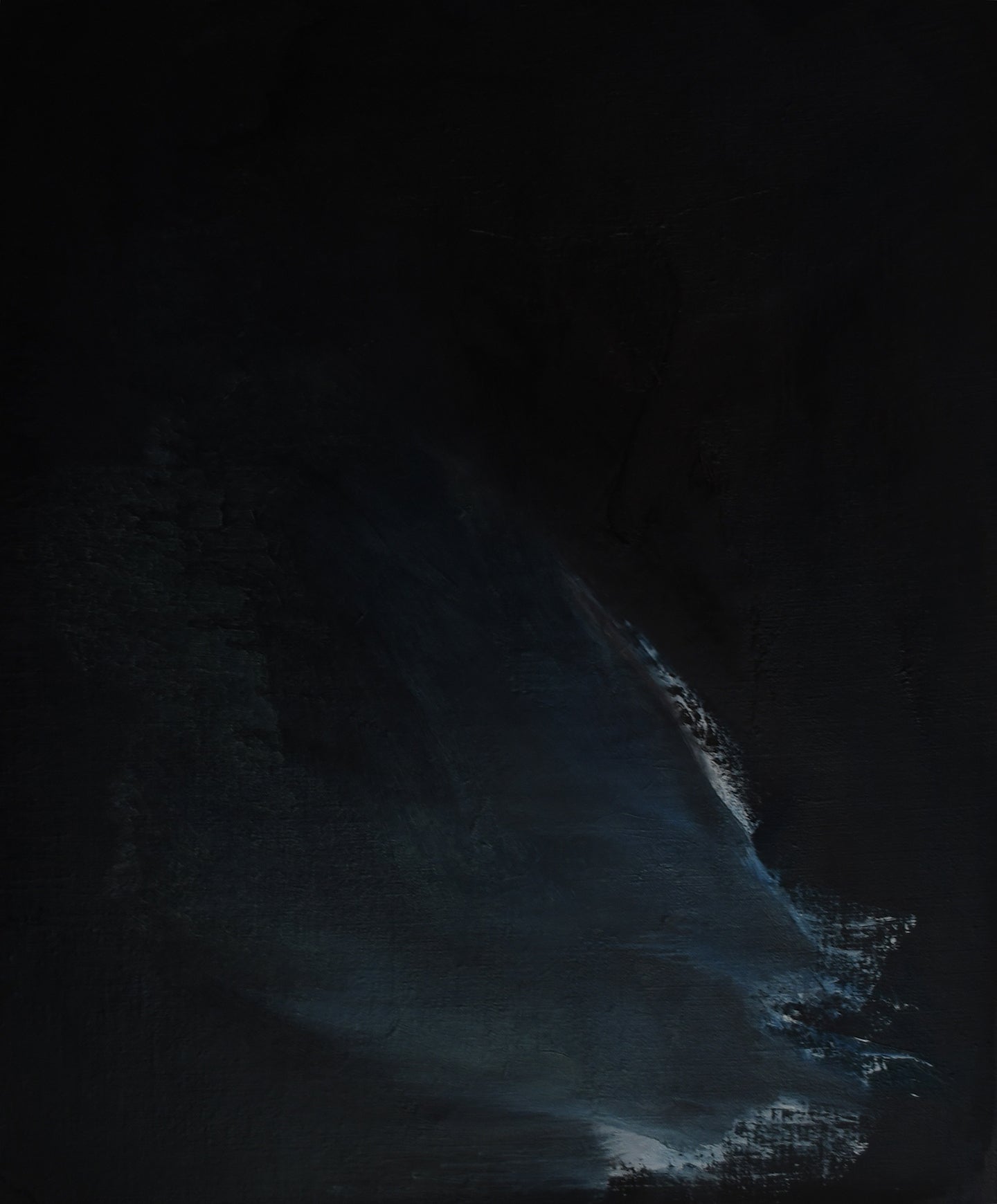 Dark Contemporary Abstract Oil Painting - Anne Vandycke, 'Dreams' Oil on linen on Tri-Mar Aluminium Stretchers, 24x20 inches