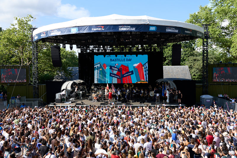 Crowd at Bastille Day in Central Park. Event Photography by Anne Vandycke.