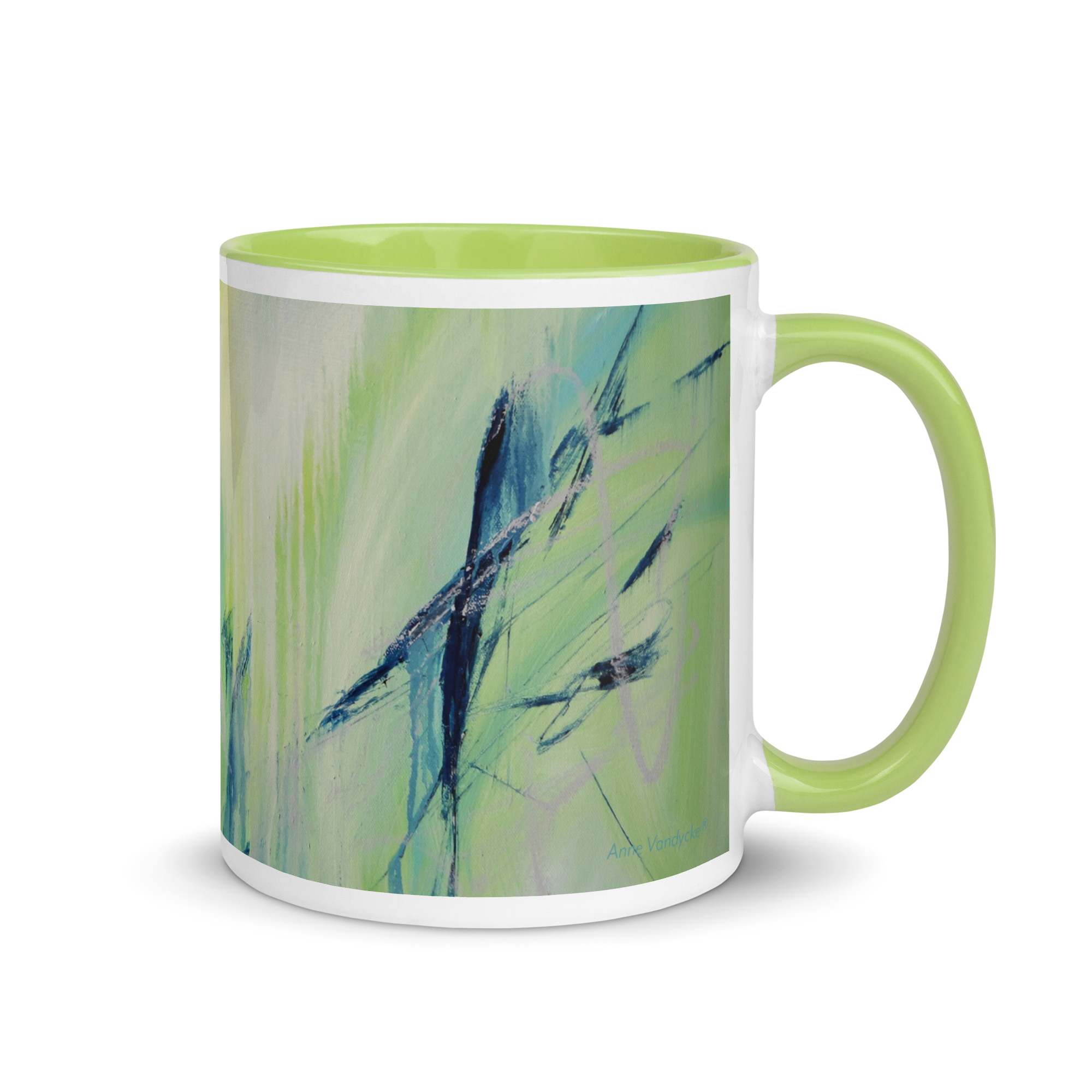 ‘Energetic Rhythm 8’ Art Mug by Anne Vandycke